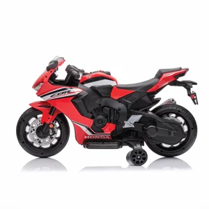 אופנוע הונדה CBR1000 ממונע 12 וולט כולל גלגלי עזר - צבע אדום אופנוע הונדה CBR1000 ממונע 12 וולט כולל גלגלי עזר - צבע אדום