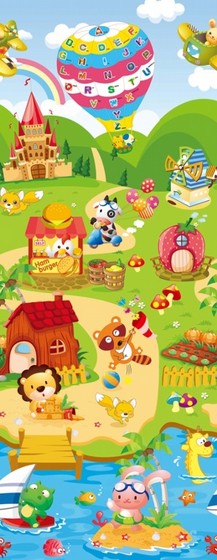 ���� ���� 1.8x1.2 � - 6 ����� 60x60 �"� - Puzzle Mat ������ Twigy