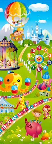 ���� ���� 1.8x1.2 � - 6 ����� 60x60 �"� - Puzzle Mat ������ Twigy