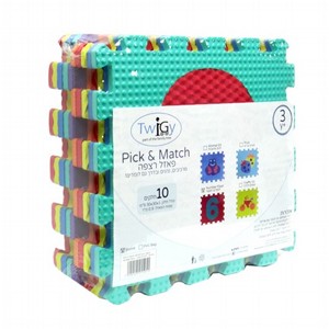 פאזל רצפה 10 חלקים 30x30 ס"מ - Pick & Match - Shrink טוויגי Twigy פאזל רצפה 10 חלקים 30x30 ס"מ - Pick & Match - Shrink טוויגי Twigy
