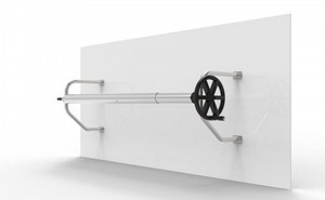 גלגלת נירוסטה לבריכה להתקנה על קיר 30 מר" גלגלת נירוסטה לבריכה להתקנה על קיר 30 מר"