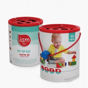 קוביות עץ 80 חלקים קוביות עץ 80 חלקים