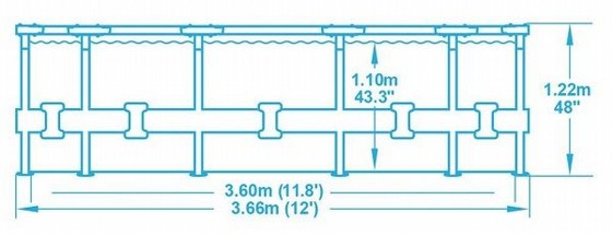 ����� BESTWAY ������ ����� ���� 366 ���� 122, Steel Pro MAX ��� 56420+����� ����� 530 ����+�����+����