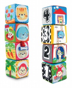 קוביות משחק מבד לתינוק WINFUN קוביות משחק מבד לתינוק WINFUN