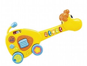 גיטרה 2ב-1  צעצוע גירפה גיטרה 2ב-1  צעצוע גירפה