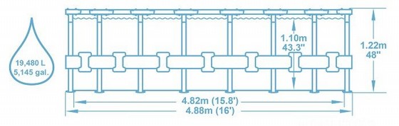 ����� BESTWAY ������ ����� ���� 488 ���� 122, Steel Pro MAX ��� 5612Z+����� ����� 1,500 ����+�����+����