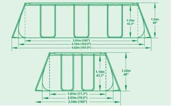 ����� ������ ������ 412X201X122 �"� BESTWAY ��� 56457 + ����� ��� 800 ����
