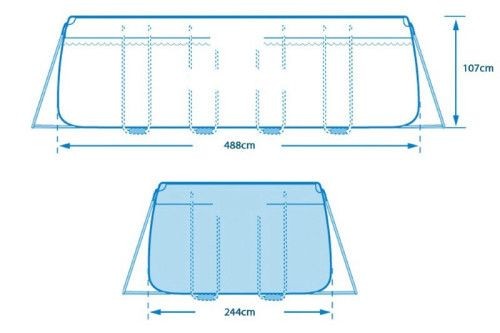 ����� INTEX/������  ������ ������ 488X244X107 �"� ��� 26792 ���� ����� ����� 530 �����