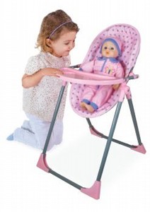 כיסא אוכל לבובה 4 ב 1 ובובת תינוק  IAM כיסא אוכל לבובה 4 ב 1 ובובת תינוק  IAM