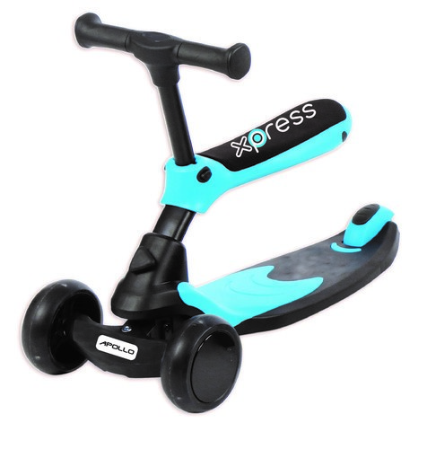����� ������ 2 �-1-  apollo scooter blue 2 in 1