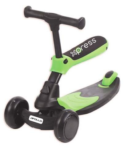 ����� ������ 2 �-1- apollo scooter green 2 in 1