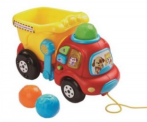 משאית אשפה עם “אבנים” צבעוניות למשחק לתינוק משאית אשפה עם “אבנים” צבעוניות למשחק לתינוק