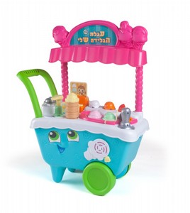 עגלת גלידה לילדים - בעברית Leap frog עגלת גלידה לילדים - בעברית Leap frog