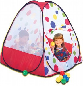 אוהל משחק + 100 כדורי משחק צבעוניים אוהל משחק + 100 כדורי משחק צבעוניים
