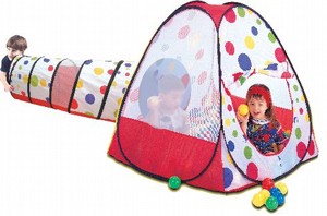 אוהל משחק עם מנהרה + 100 כדורים אוהל משחק עם מנהרה + 100 כדורים