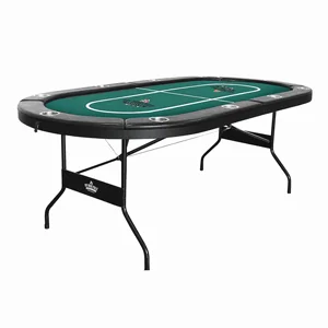 שולחן פוקר אליפטי מתקפל 213 ס"מ HOT HAND POKER בצבע ירוק סופרליג שולחן פוקר אליפטי מתקפל 213 ס"מ HOT HAND POKER בצבע ירוק סופרליג