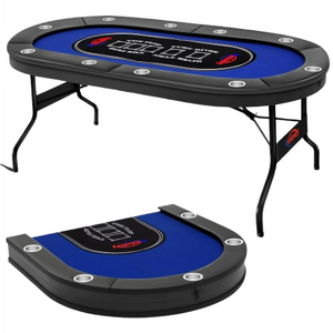 שולחן פוקר מתקפל 213 ס"מ – דגם Winner PRO (10 שחקנים) שולחן פוקר מתקפל 213 ס"מ – דגם Winner PRO (10 שחקנים)