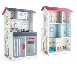 מטבח משחק ובית בובות לילדים IAM כולל כלים וריהוט מטבח משחק ובית בובות לילדים IAM כולל כלים וריהוט